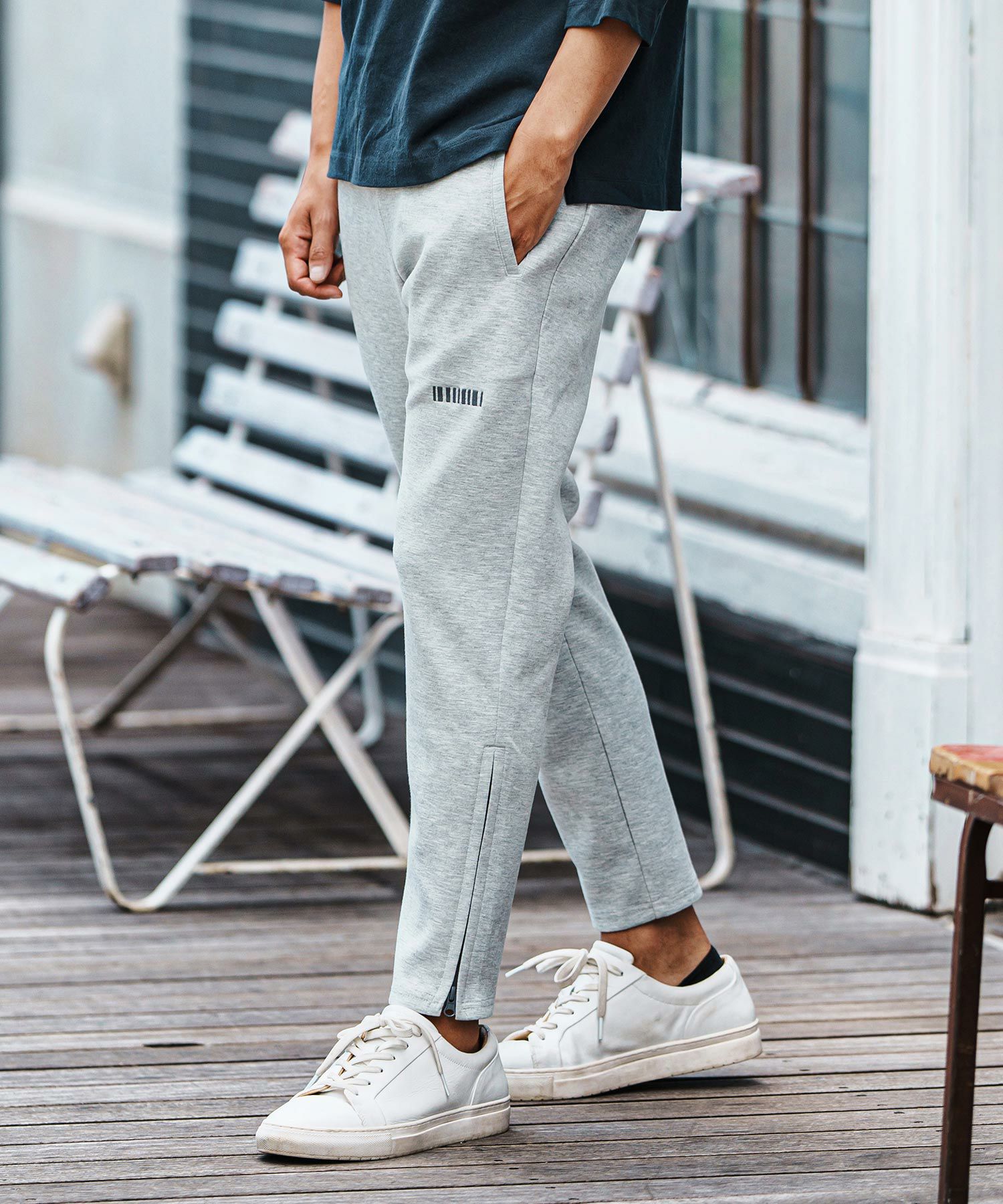 30%OFF【felkod(フィルコッド)】Zip Accent Cardboard Knit Pants