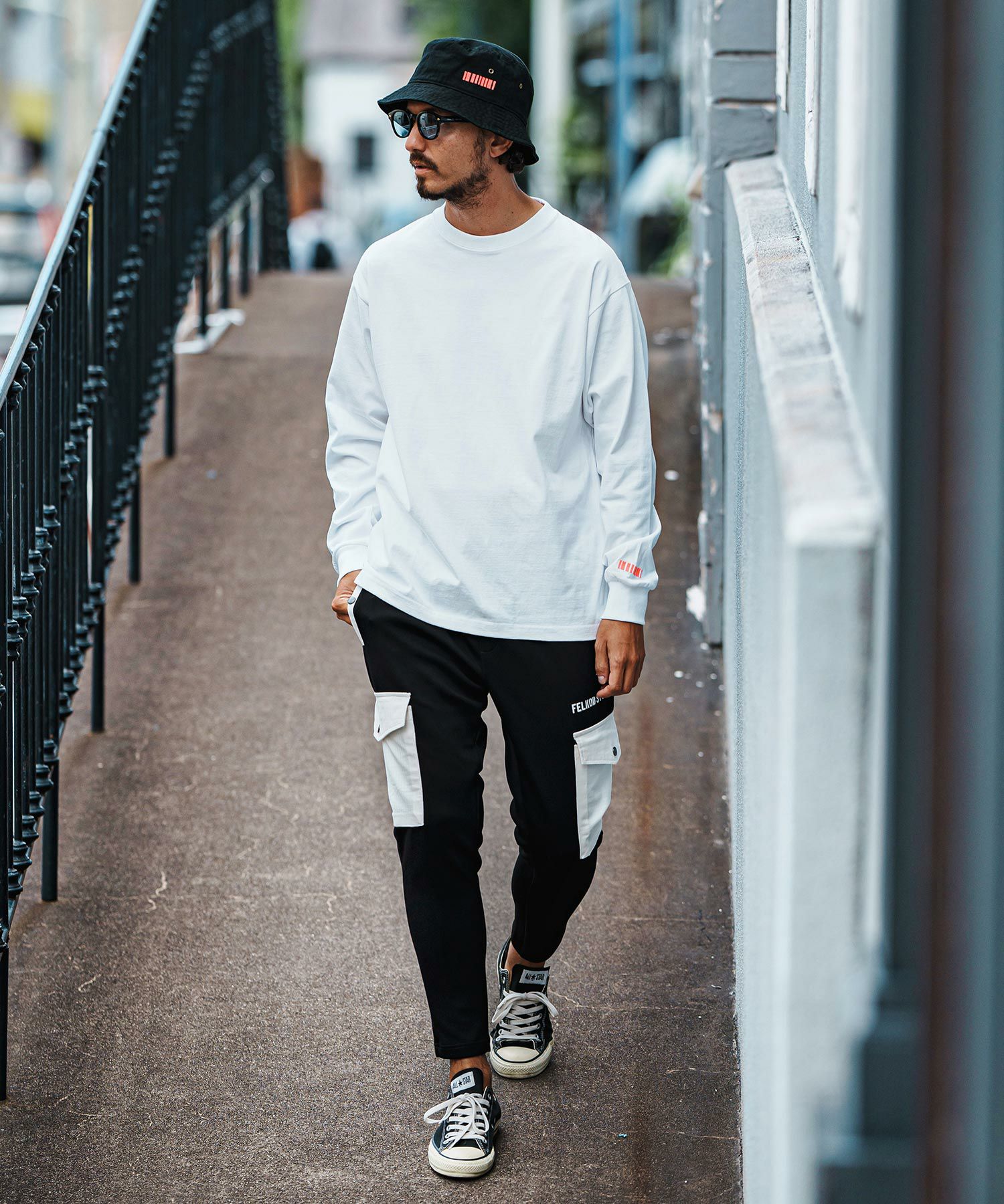 felkod(フィルコッド)】Military Like Cardboard Knit Pants