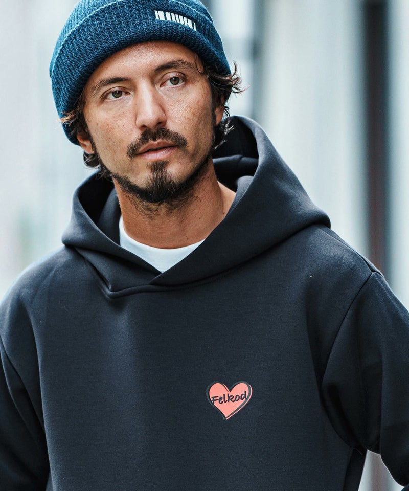 30%OFF【felkod(フィルコッド)】Heart Logo Cardboard Knit Parka 