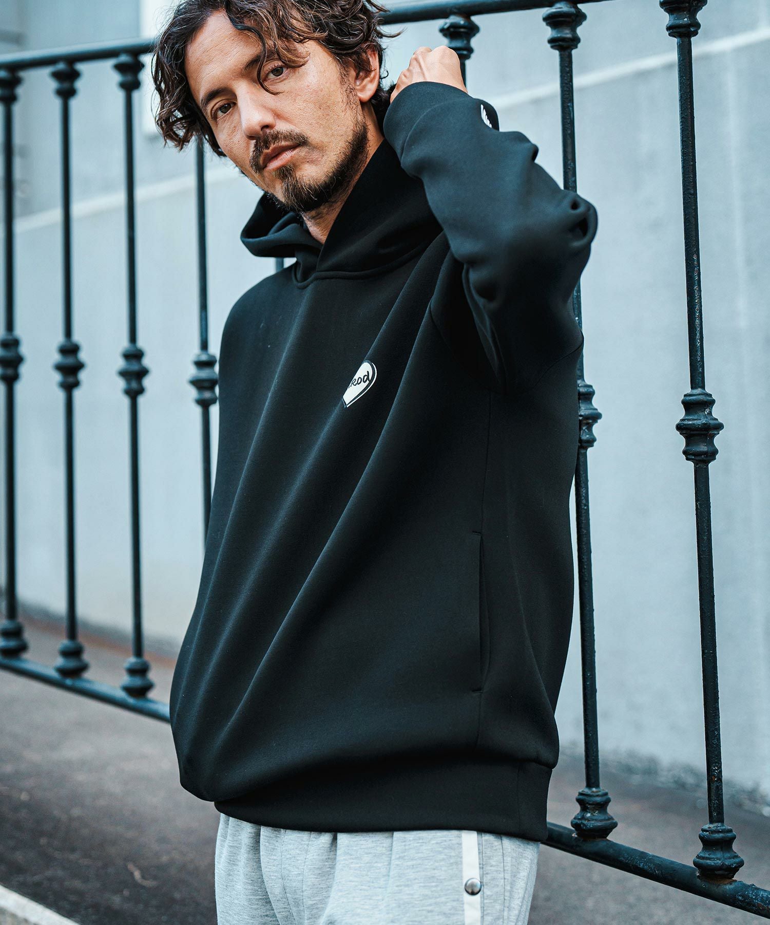 felkod ⭐︎フィルコッド セットアップ パーカー felkod(フィルコッド)】 Knit Denim High Neck Zip Parka ジップ