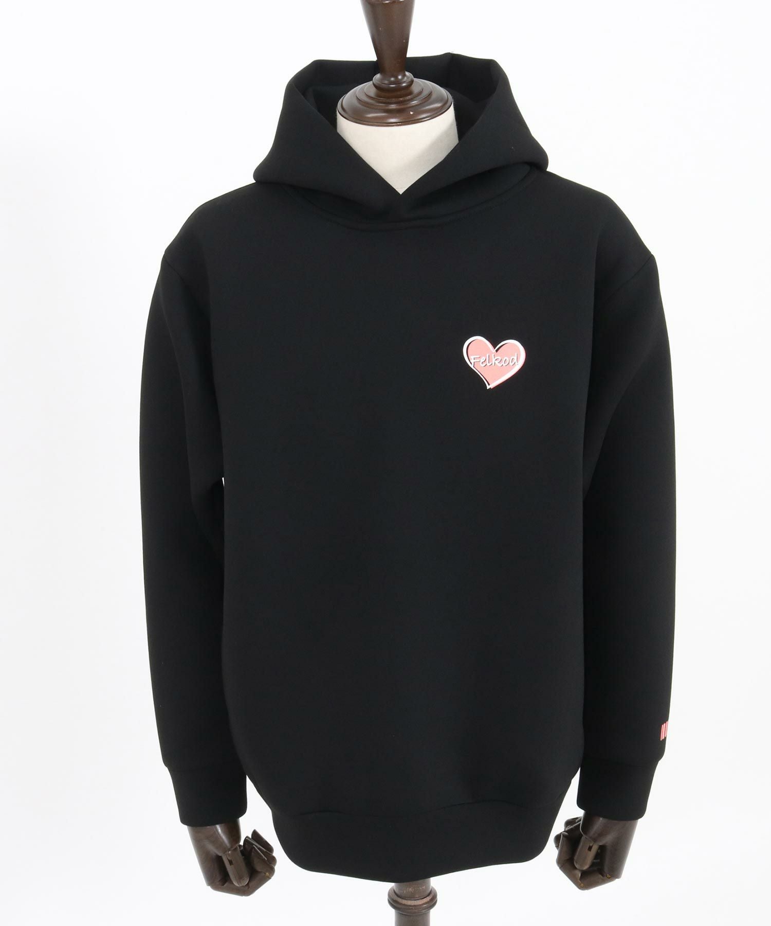 30%OFF【felkod(フィルコッド)】Heart Logo Cardboard Knit Parka