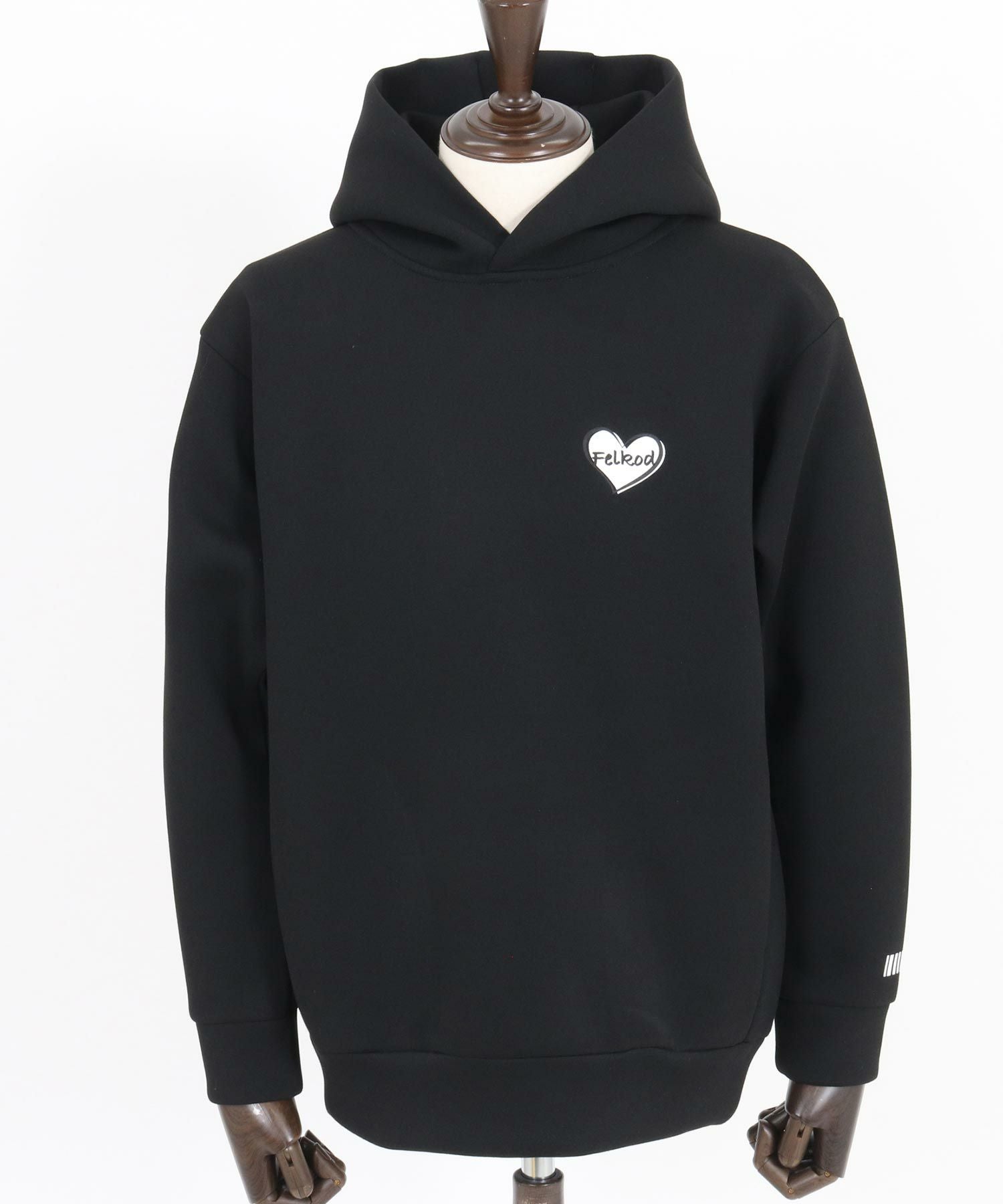 30%OFF【felkod(フィルコッド)】Heart Logo Cardboard Knit Parka