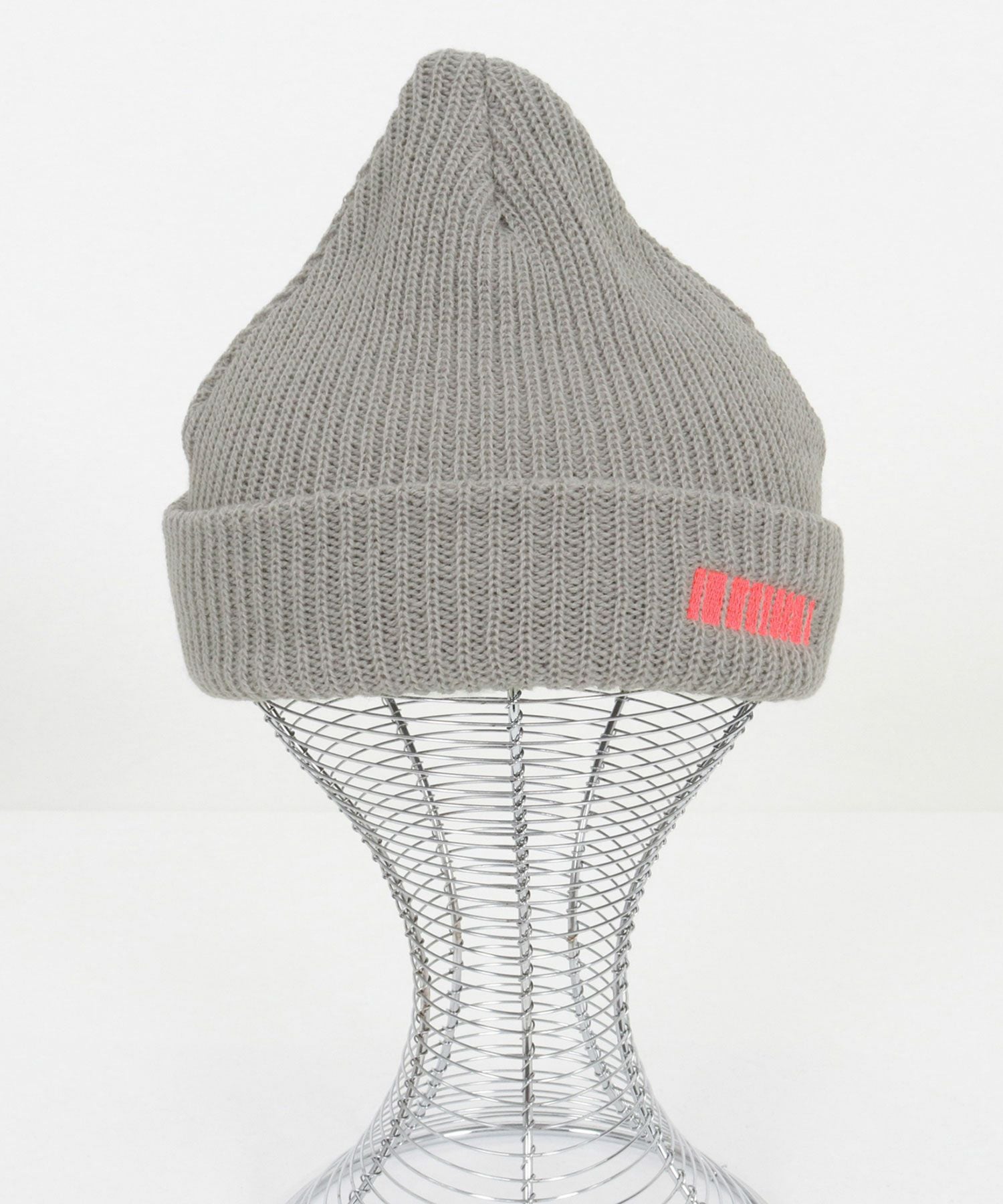 cameljee25　R&D.MCo　ニット帽 felkod(フィルコッド)】Barcode Embroidery Knit Cap ビーニー ニット