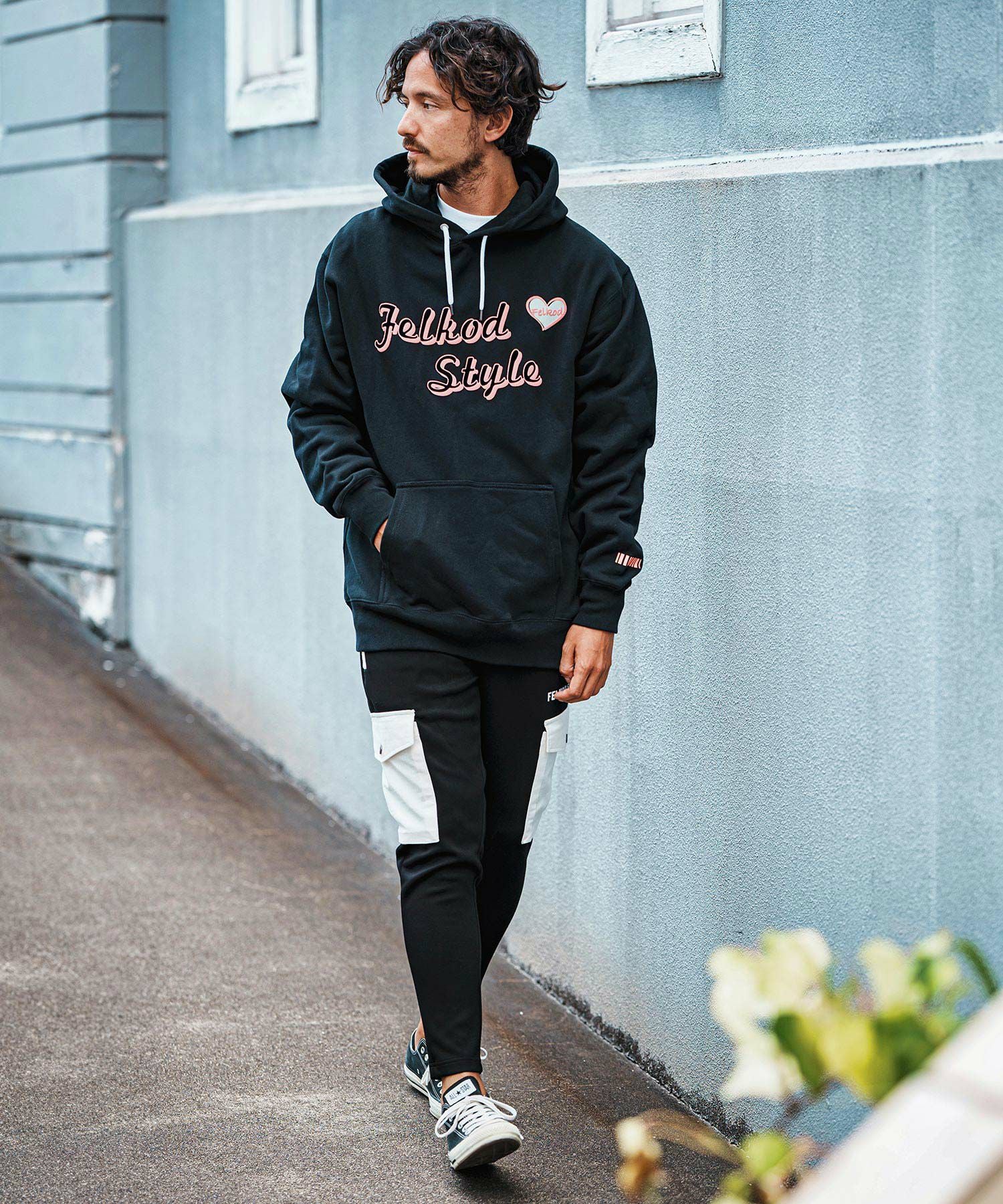 felkod ⭐︎フィルコッド セットアップ パーカー felkod(フィルコッド)】Soft Drape Zip Up Parka ジップパーカー