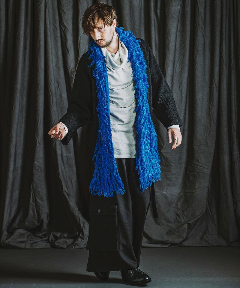 70%OFF【NO ID.(ノーアイディー)】ﾙｰﾌﾟﾔｰﾝﾆｯﾄｶﾞｳﾝ(855010-884K
