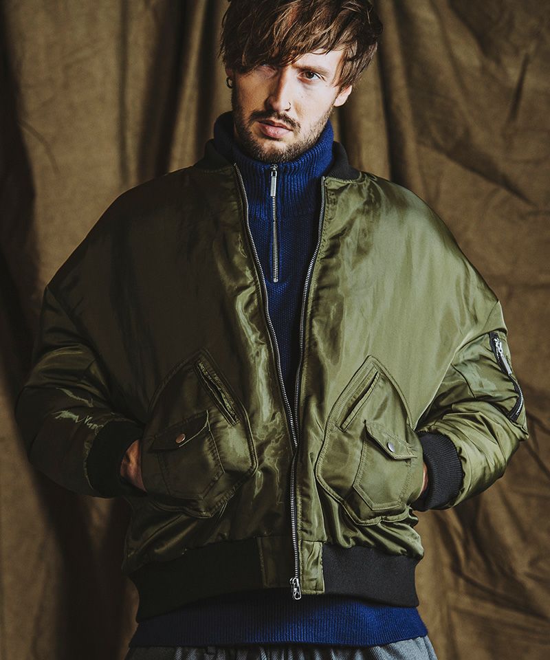 50%OFF【NO ID.(ノーアイディー)】ﾊﾟﾃﾞｯﾄﾞBIG-MA-BLZ ブルゾン(855030