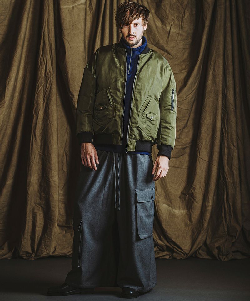 50%OFF【NO ID.(ノーアイディー)】ﾊﾟﾃﾞｯﾄﾞBIG-MA-BLZ ブルゾン(855030