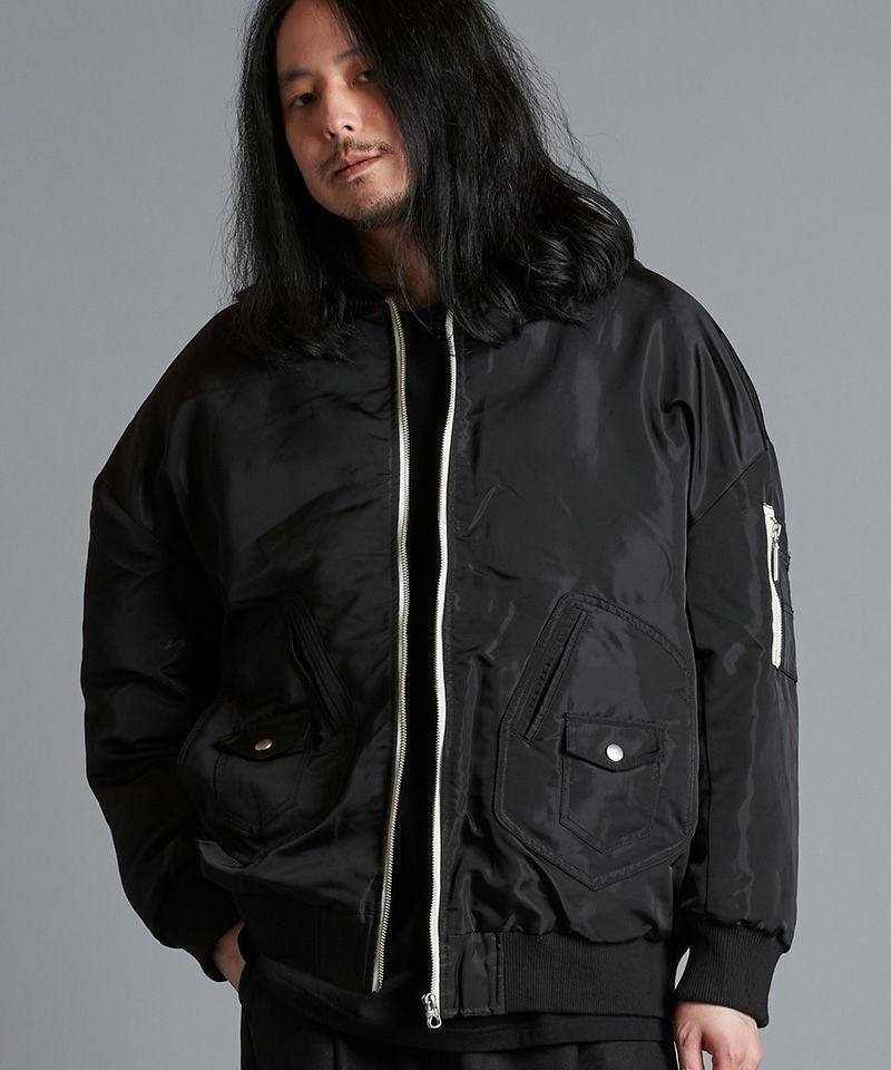 50%OFF【NO ID.(ノーアイディー)】ﾊﾟﾃﾞｯﾄﾞBIG-MA-BLZ ブルゾン(855030