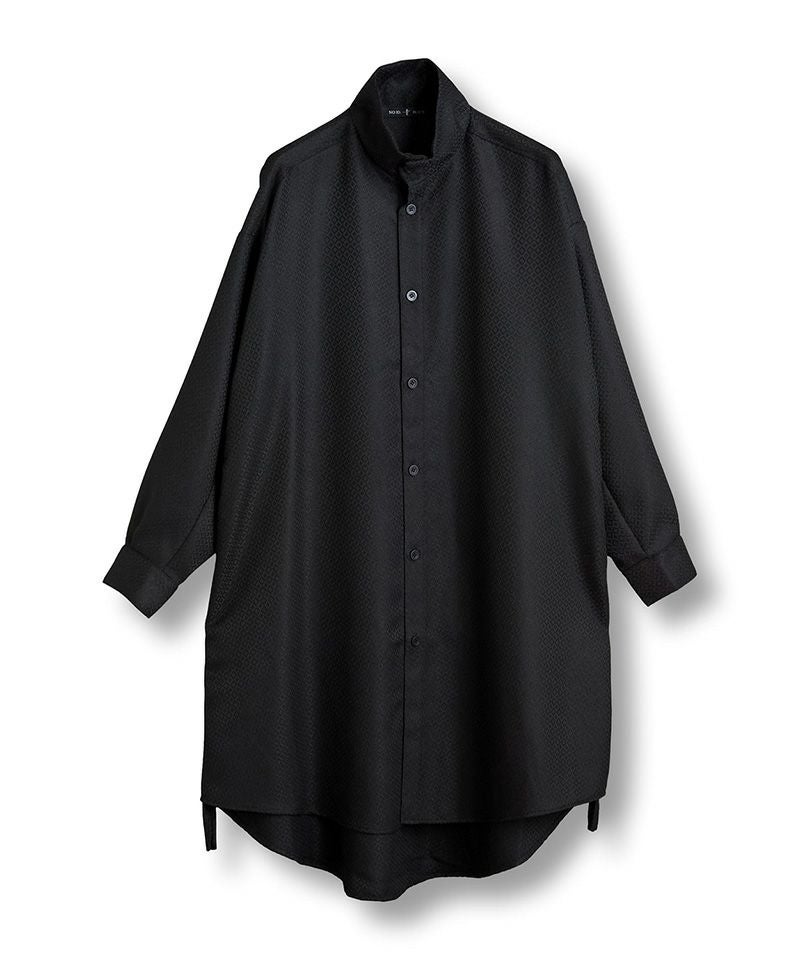 50%OFF【NO ID.(ノーアイディー)】ﾄﾞﾛｰｽﾄﾘﾝｸﾞｽﾊｲｶﾗｰﾛﾝｸﾞSH シャツ
