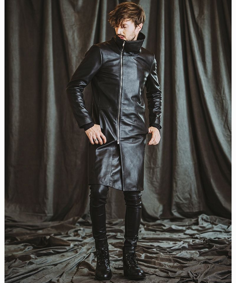 50%OFF【NO ID.(ノーアイディー)】ｼｰﾌﾟﾚｻﾞｰﾊｲｶﾗｰｺｰﾄ(855030-862L