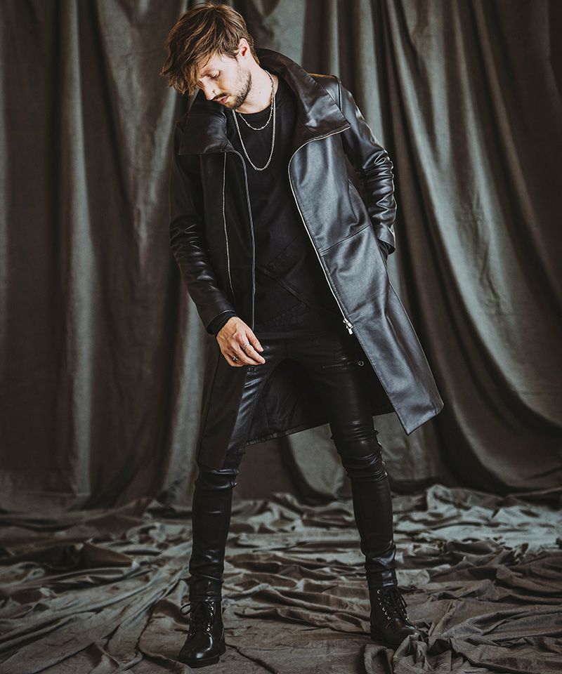 50%OFF【NO ID.(ノーアイディー)】ｼｰﾌﾟﾚｻﾞｰﾊｲｶﾗｰｺｰﾄ(855030-862L