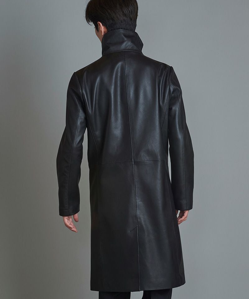 50%OFF【NO ID.(ノーアイディー)】ｼｰﾌﾟﾚｻﾞｰﾊｲｶﾗｰｺｰﾄ(855030-862L