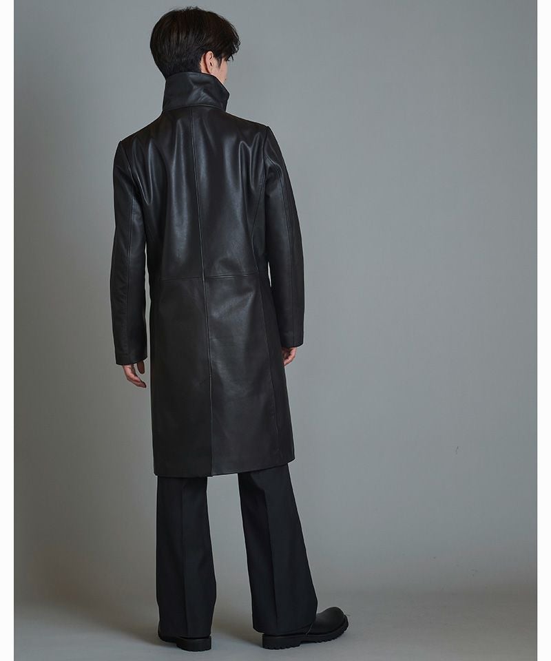 50%OFF【NO ID.(ノーアイディー)】ｼｰﾌﾟﾚｻﾞｰﾊｲｶﾗｰｺｰﾄ(855030-862L