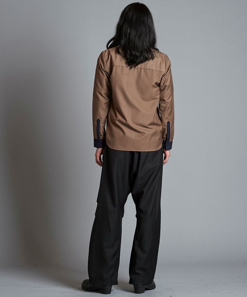 50%OFF【NO ID.(ノーアイディー)】ｸﾚﾘｯｸZIP-SH シャツ(855006-880S