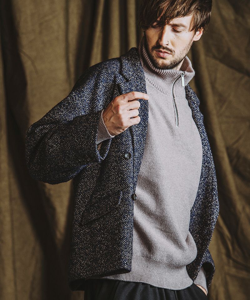 50%OFF【NO ID.(ノーアイディー)】ｵｰﾊﾞｰｻｲｽﾞﾀﾞﾌﾞﾙﾌﾞﾚｽﾄJKT テーラード