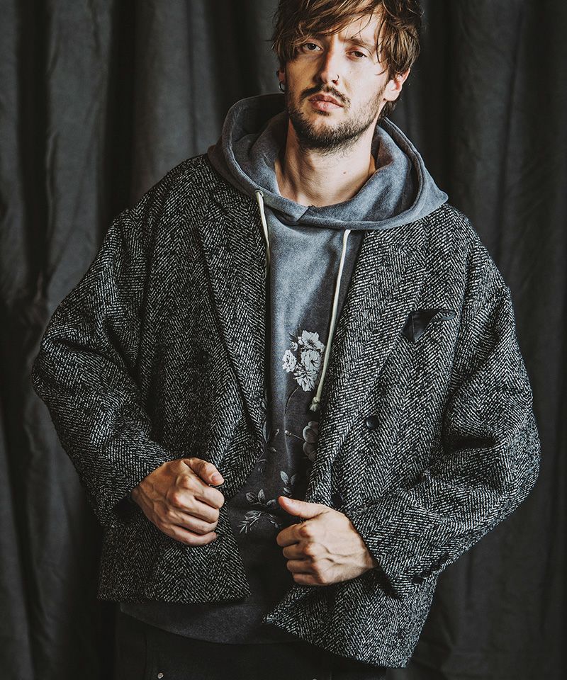 60%OFF【NO ID.(ノーアイディー)】ｵｰﾊﾞｰｻｲｽﾞﾀﾞﾌﾞﾙﾌﾞﾚｽﾄJKT テーラード
