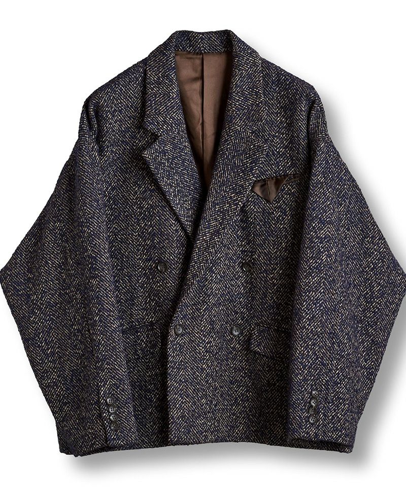 60%OFF【NO ID.(ノーアイディー)】ｵｰﾊﾞｰｻｲｽﾞﾀﾞﾌﾞﾙﾌﾞﾚｽﾄJKT テーラード