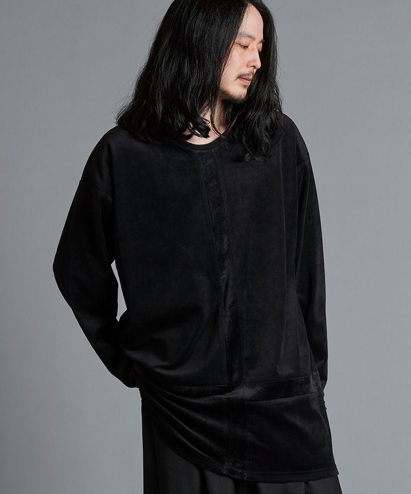 30%OFF【NO ID.(ノーアイディー)】ｲﾝﾊﾞｰﾃｯﾄﾞｸﾛｽBIG-PO カットソー