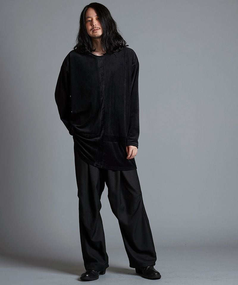30%OFF【NO ID.(ノーアイディー)】ｲﾝﾊﾞｰﾃｯﾄﾞｸﾛｽBIG-PO カットソー