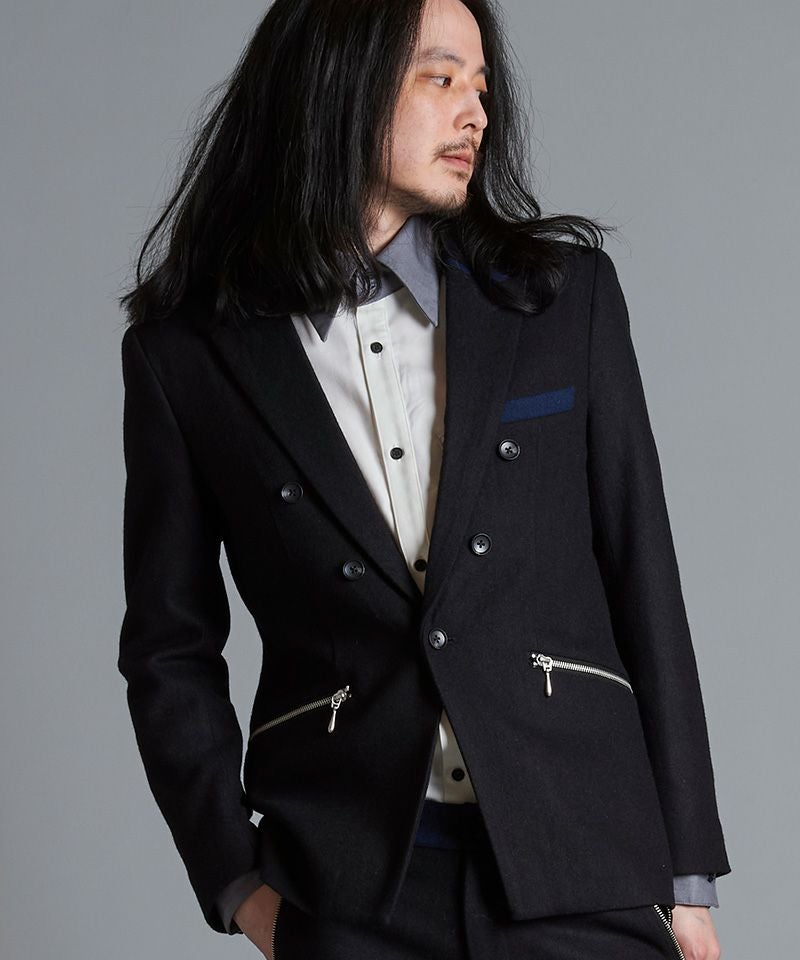 60%OFF【NO ID.(ノーアイディー)】ZIPﾃｰﾗｰﾄﾞJKT ジャケット(855006