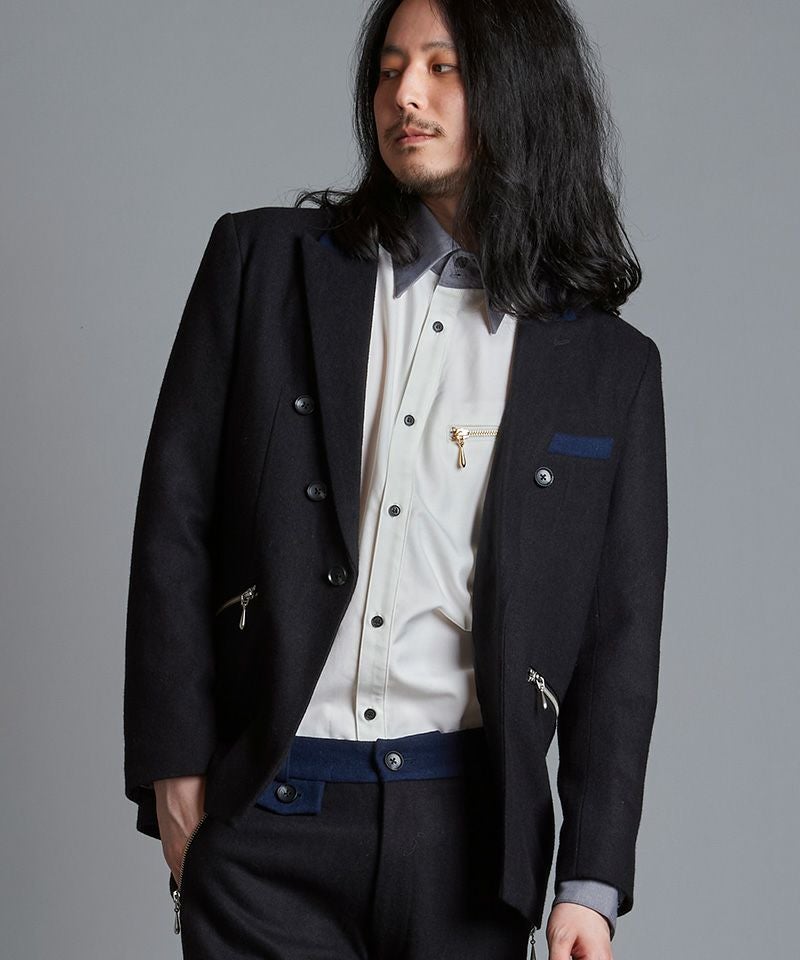 60%OFF【NO ID.(ノーアイディー)】ZIPﾃｰﾗｰﾄﾞJKT ジャケット(855006