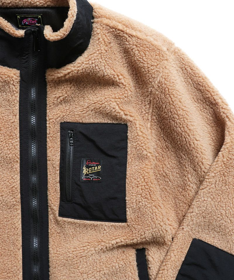 50%OFF【ROTAR(ローター)】Boa fleece blouson フリースブルゾン 