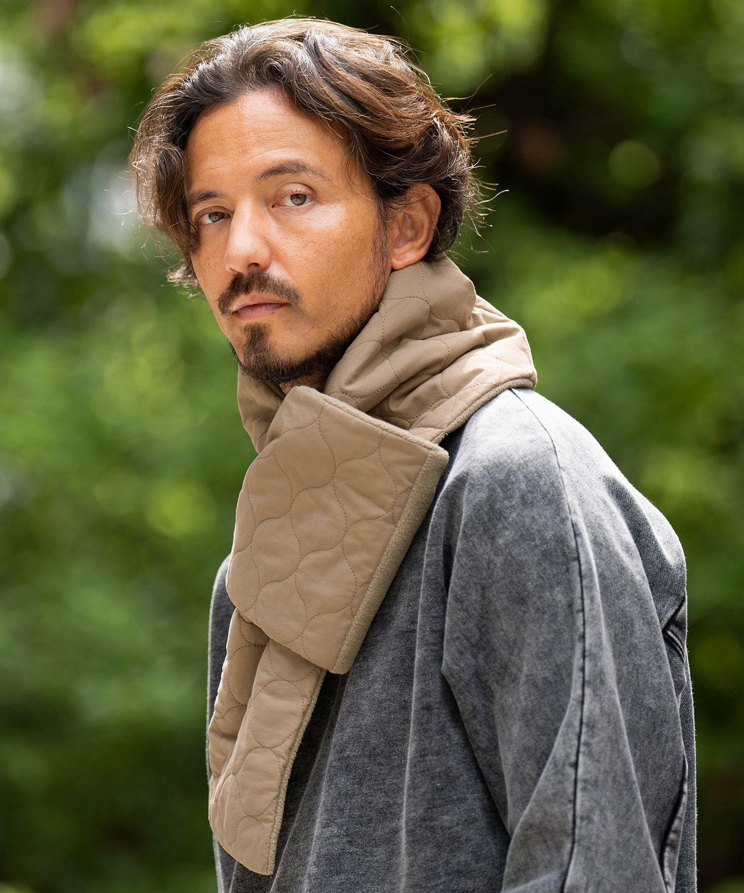50%OFF【CAMBIO(カンビオ)】Onion Quilt Muffler キルトマフラー(OP