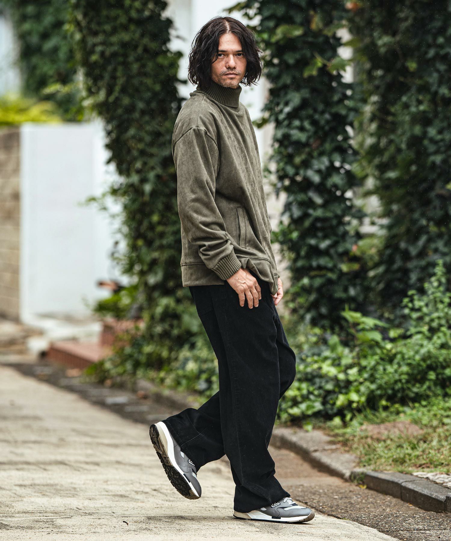 30%OFF【CAMBIO(カンビオ)】Corduroy Wide Straight Pants