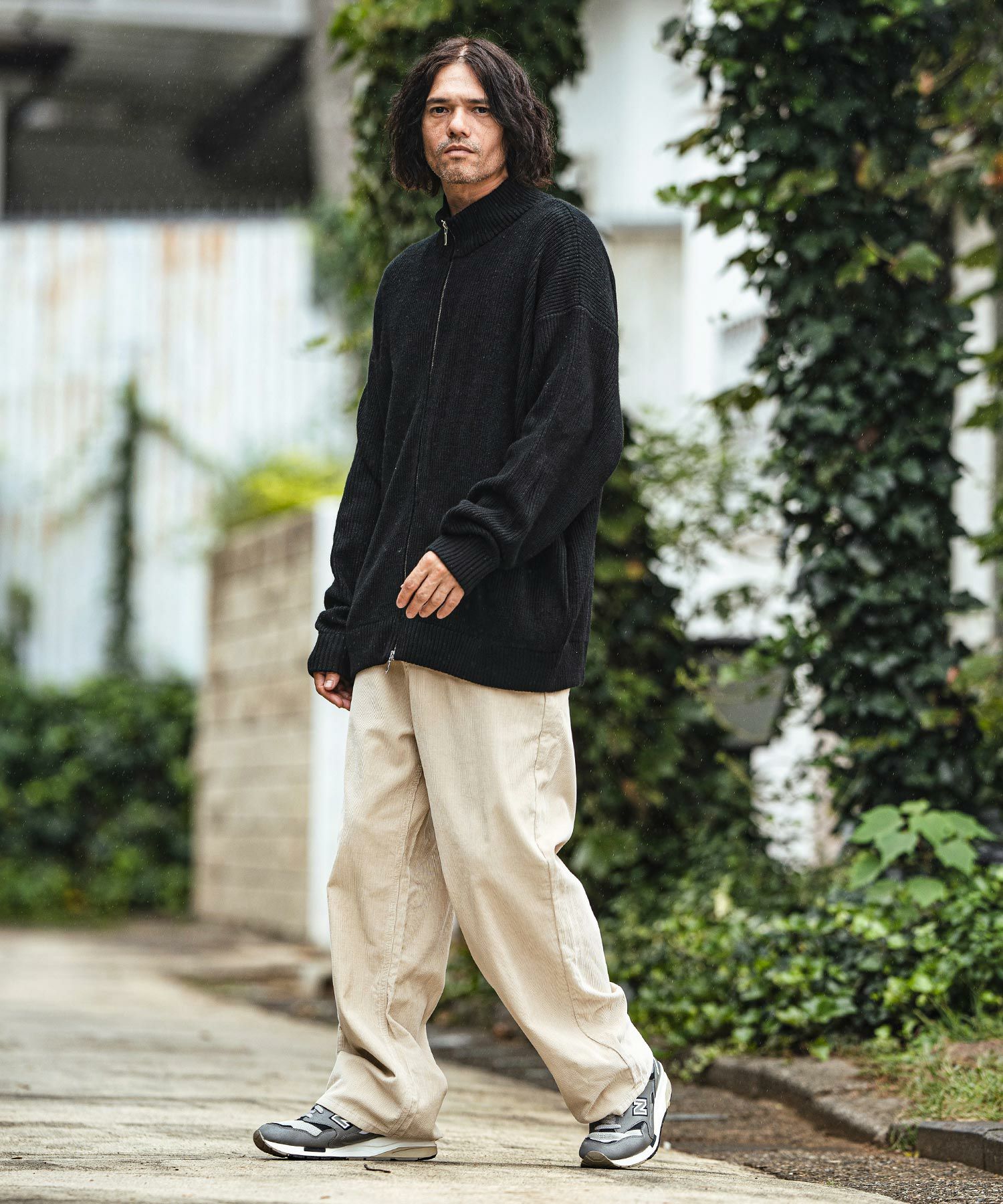 30%OFF【CAMBIO(カンビオ)】Corduroy Wide Straight Pants