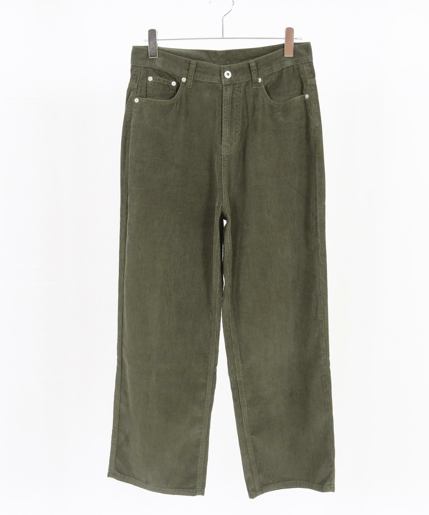 30%OFF【CAMBIO(カンビオ)】Corduroy Wide Straight Pants