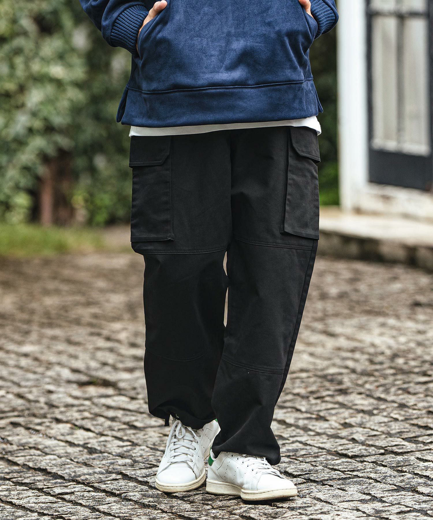 期間限定価格 CAMBIO【gramb】アーノルドアップランドカーゴパンツ 50%OFF【CAMBIO(カンビオ)】Back Satin Wide Straight Cargo Pants