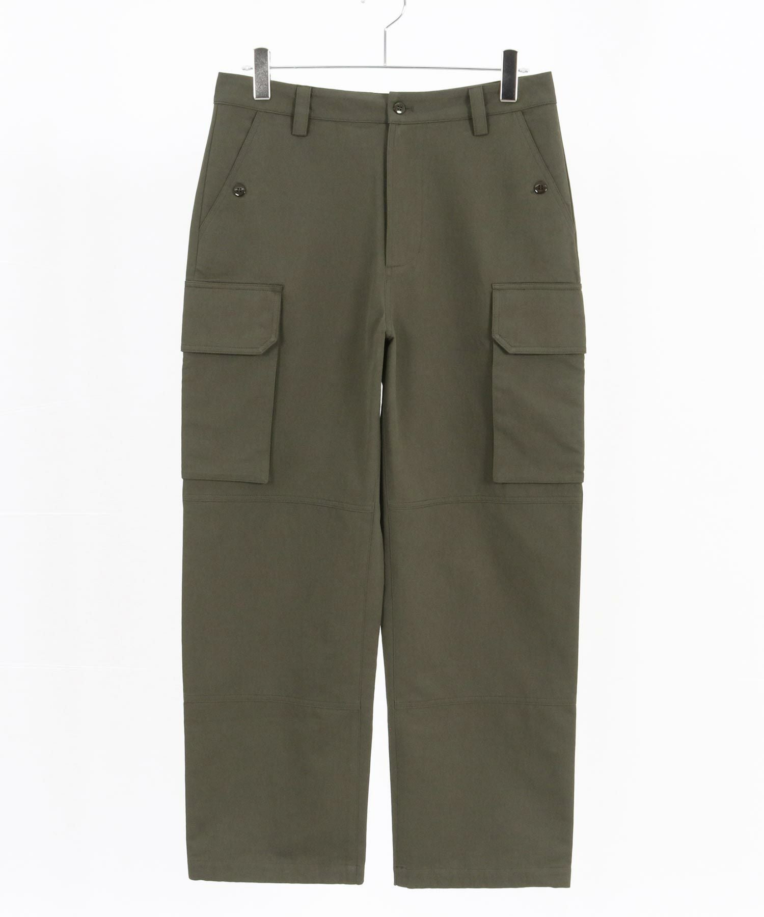 50%OFF【CAMBIO(カンビオ)】Back Satin Wide Straight Cargo Pants