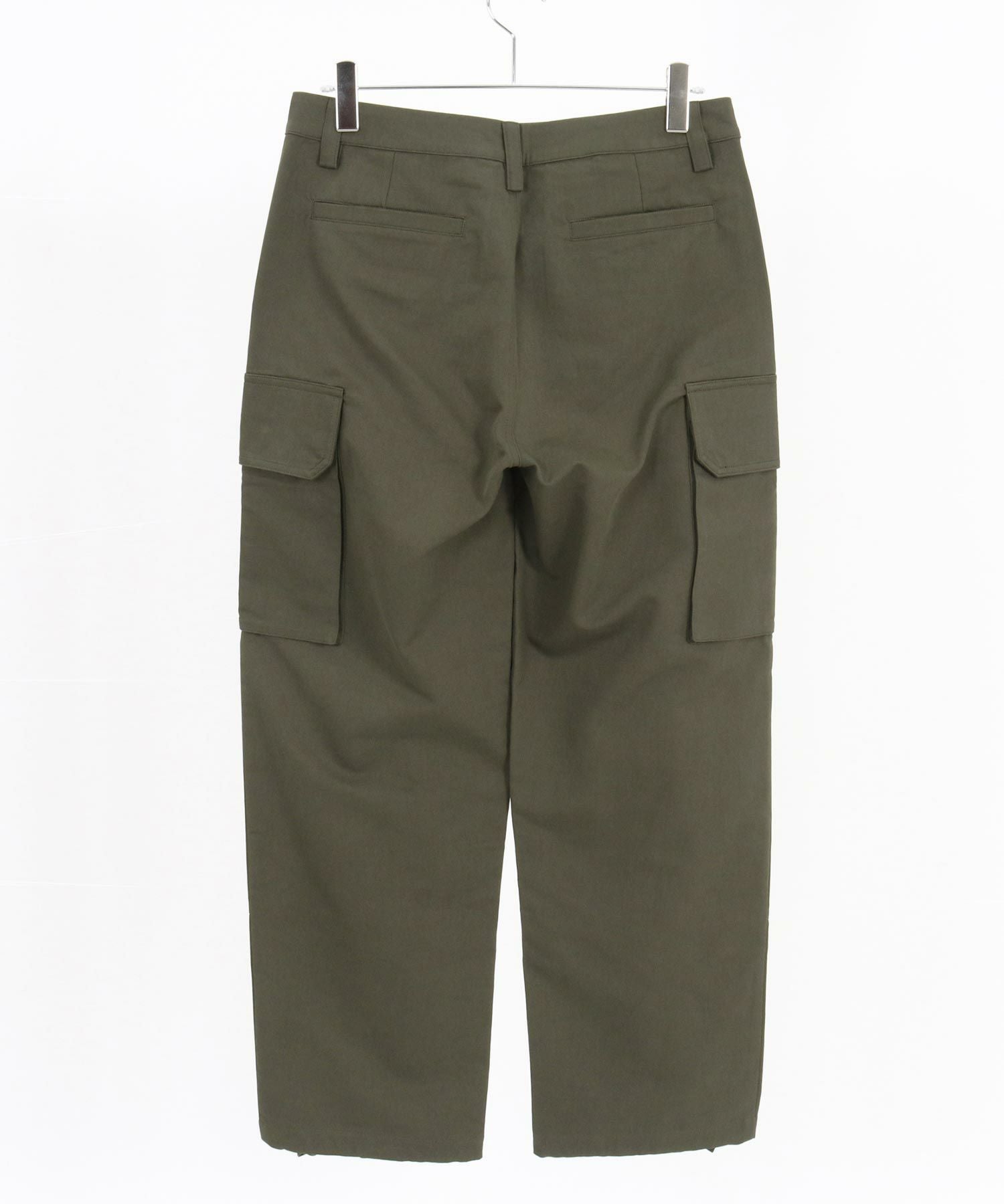 50%OFF【CAMBIO(カンビオ)】Back Satin Wide Straight Cargo Pants