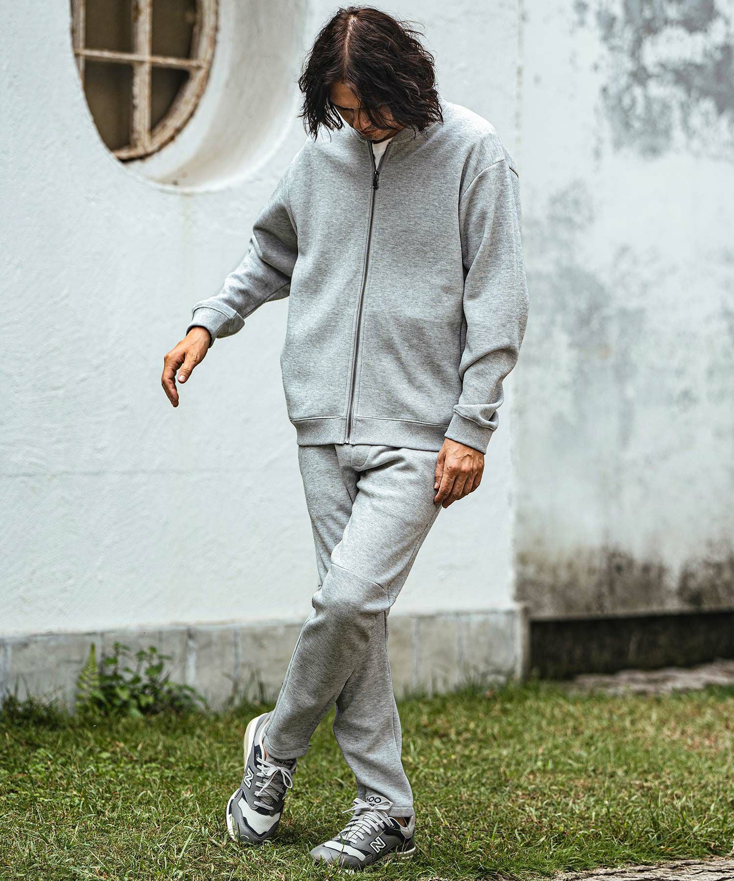 LGB スキニーパンツグレー 50%OFF【CAMBIO(カンビオ)】カットスキニーパンツ | CAMBIO カンビオ