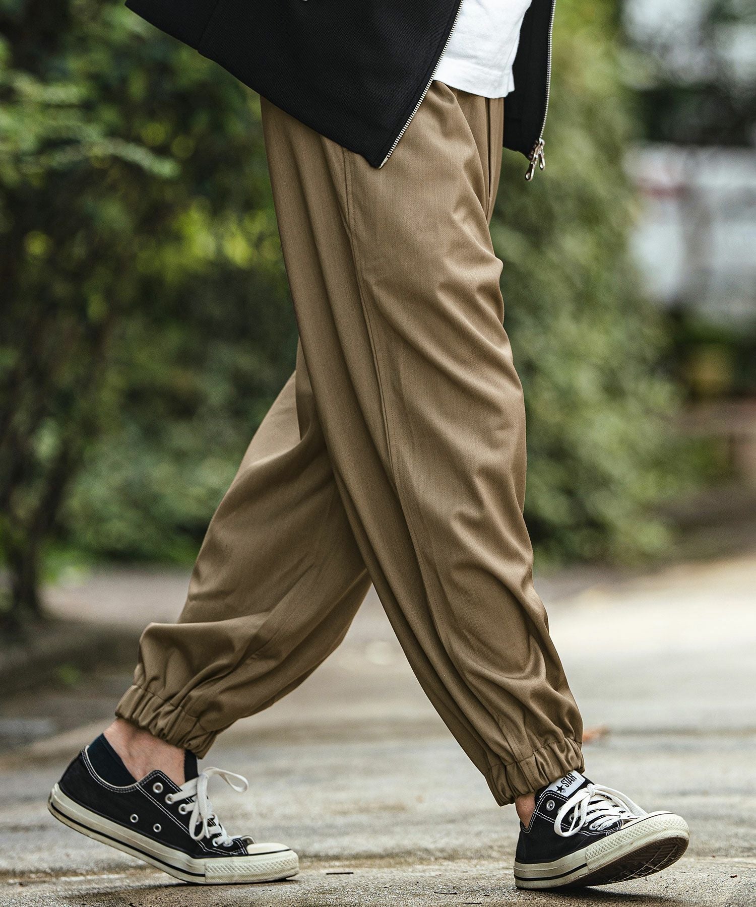 30%OFF【CAMBIO(カンビオ)】裾ゴムスラックスパンツ(24227CM) | CAMBIO