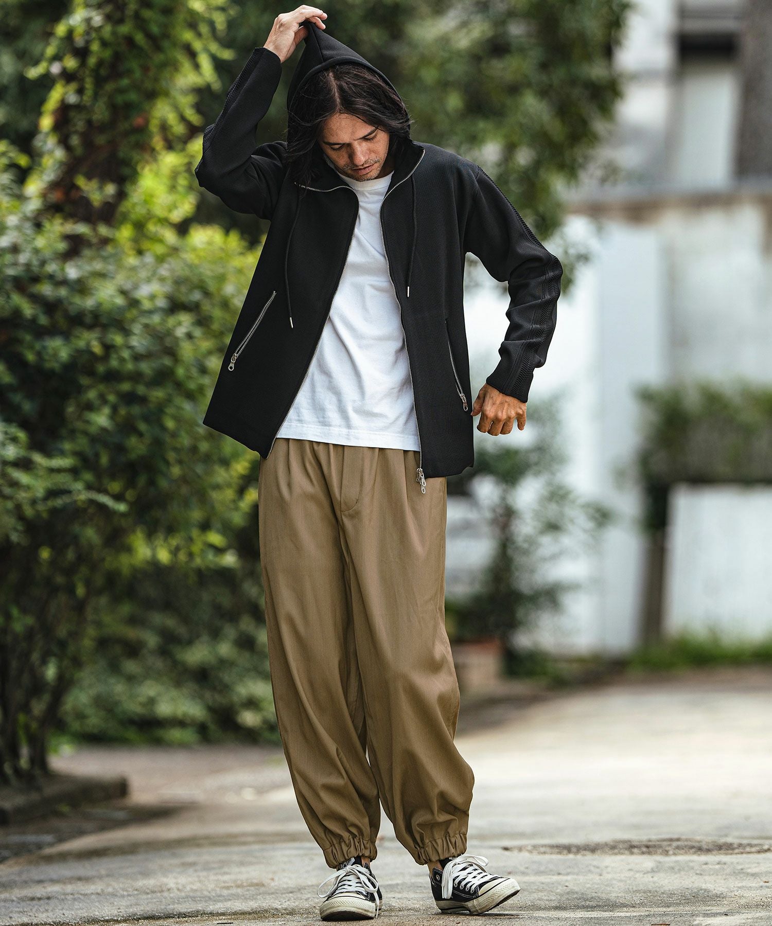 30%OFF【CAMBIO(カンビオ)】裾ゴムスラックスパンツ(24227CM) | CAMBIO