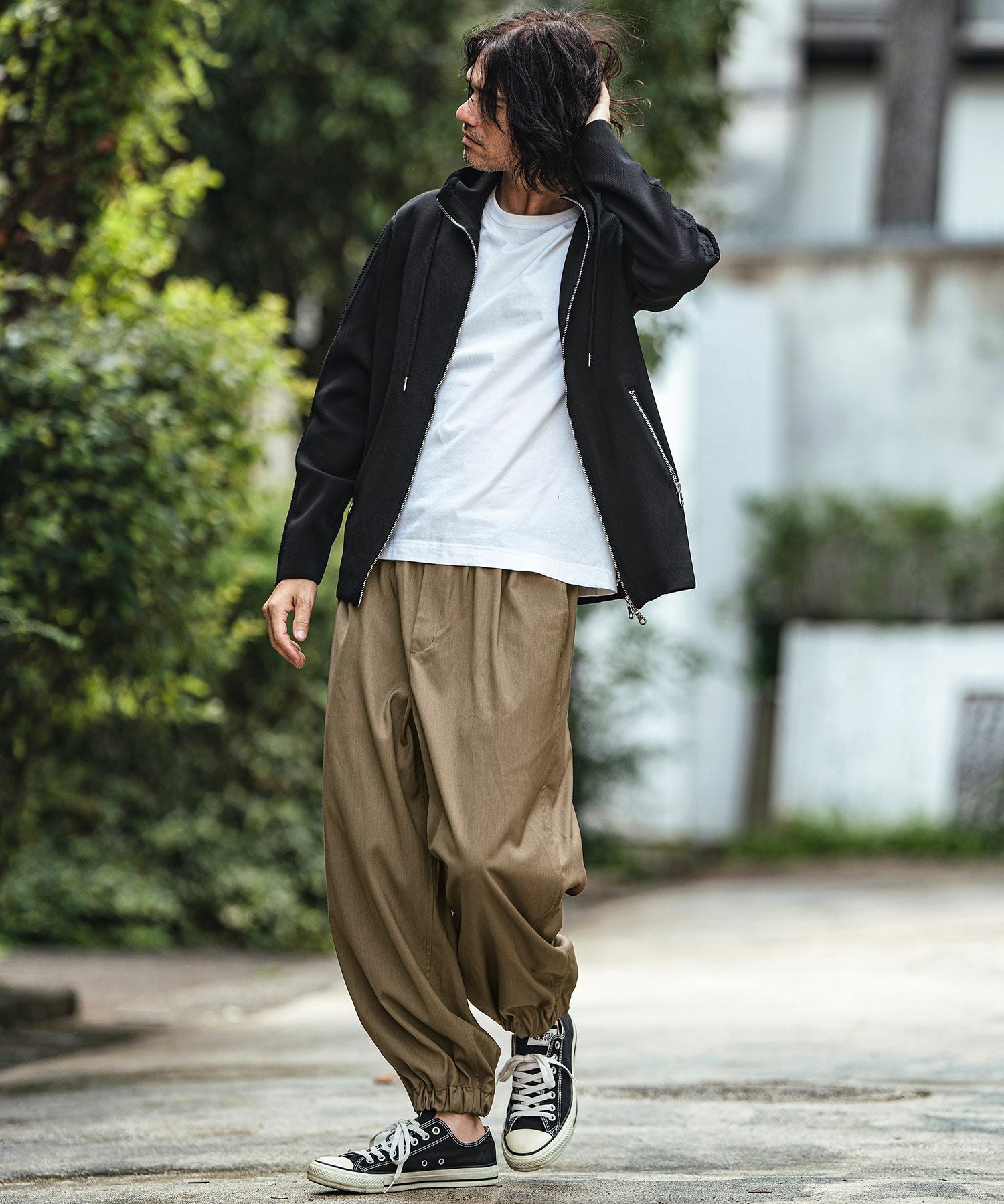30%OFF【CAMBIO(カンビオ)】裾ゴムスラックスパンツ(24227CM) | CAMBIO