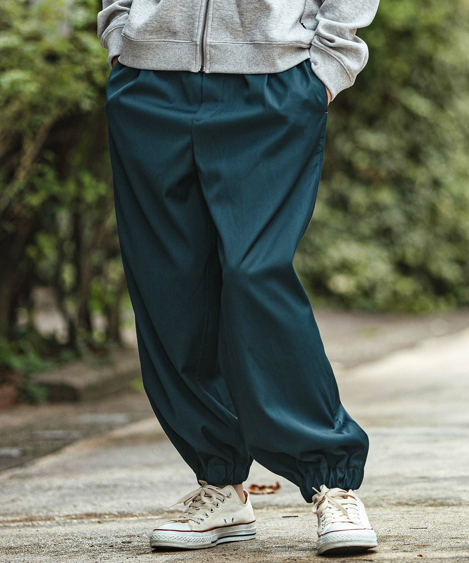 30%OFF【CAMBIO(カンビオ)】裾ゴムスラックスパンツ(24227CM) | CAMBIO