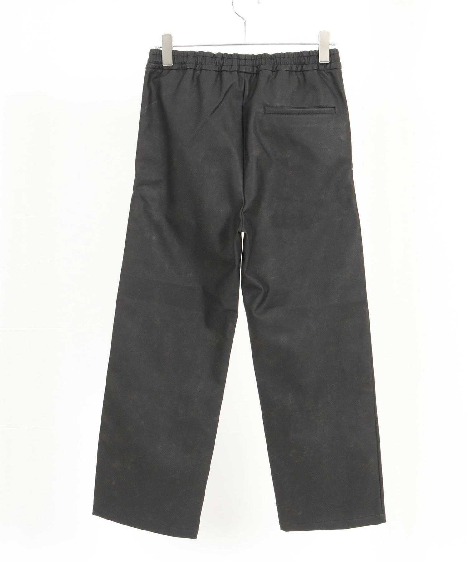 50%OFF【CAMBIO(カンビオ)】加工フェイクレザーバルーンパンツ(24228CM