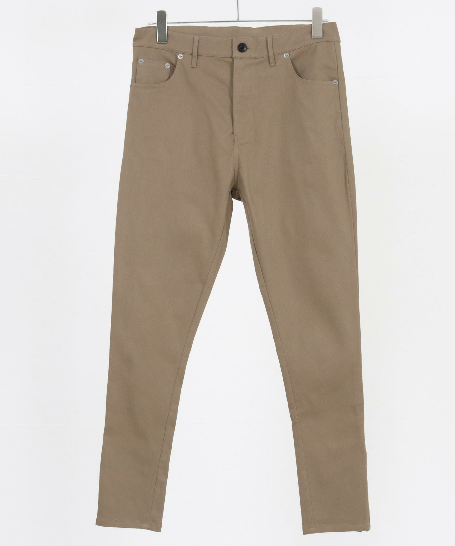 Drawer テーパードパンツ 50%OFF【CAMBIO(カンビオ)】ストレッチツイル裾ZIPテーパードパンツ(BP