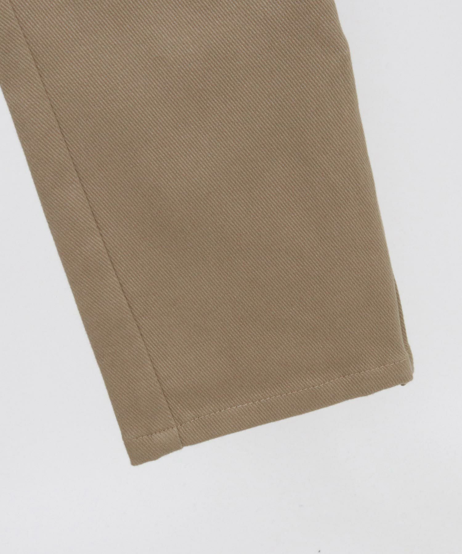 えにゃぷ 50%OFF【CAMBIO(カンビオ)】ストレッチツイル裾ZIPテーパードパンツ(BP