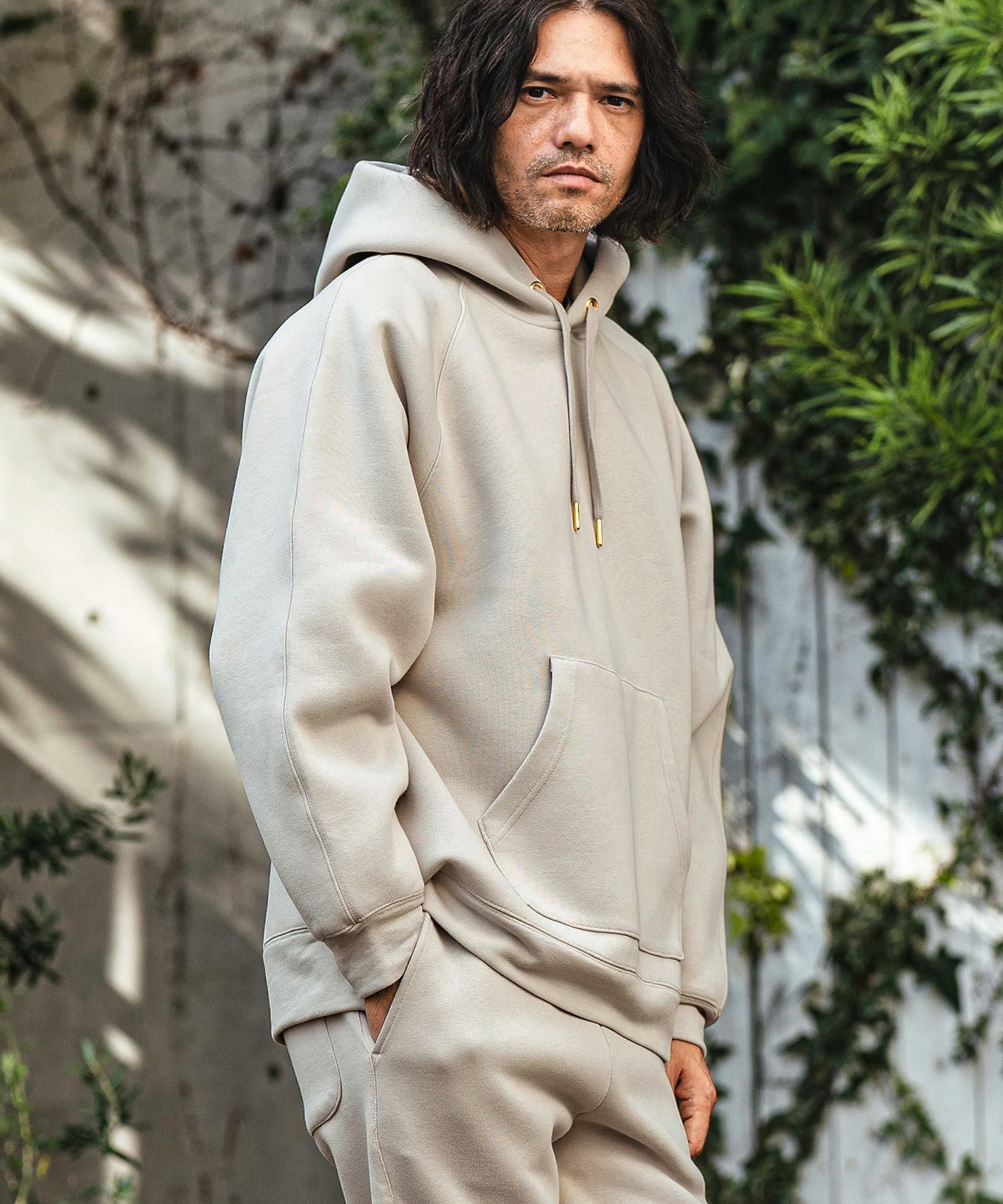 50%OFF【CAMBIO(カンビオ)】フレンチテリーボンディングラグラン