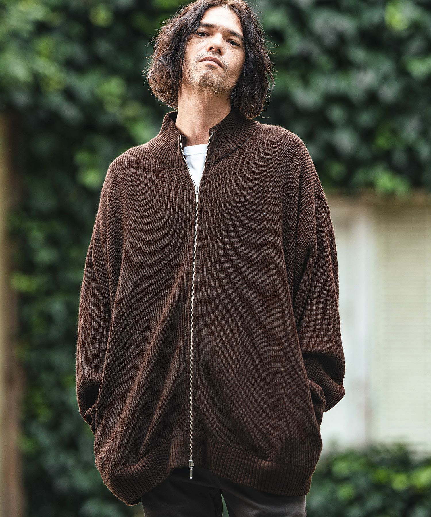 50%OFF【CAMBIO(カンビオ)】Half Cardigan Drivers Knit ドライバーズ