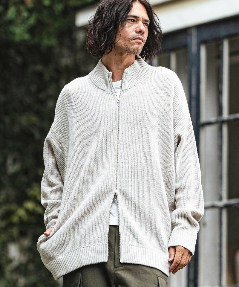 50%OFF【CAMBIO(カンビオ)】Half Cardigan Drivers Knit ドライバーズ 