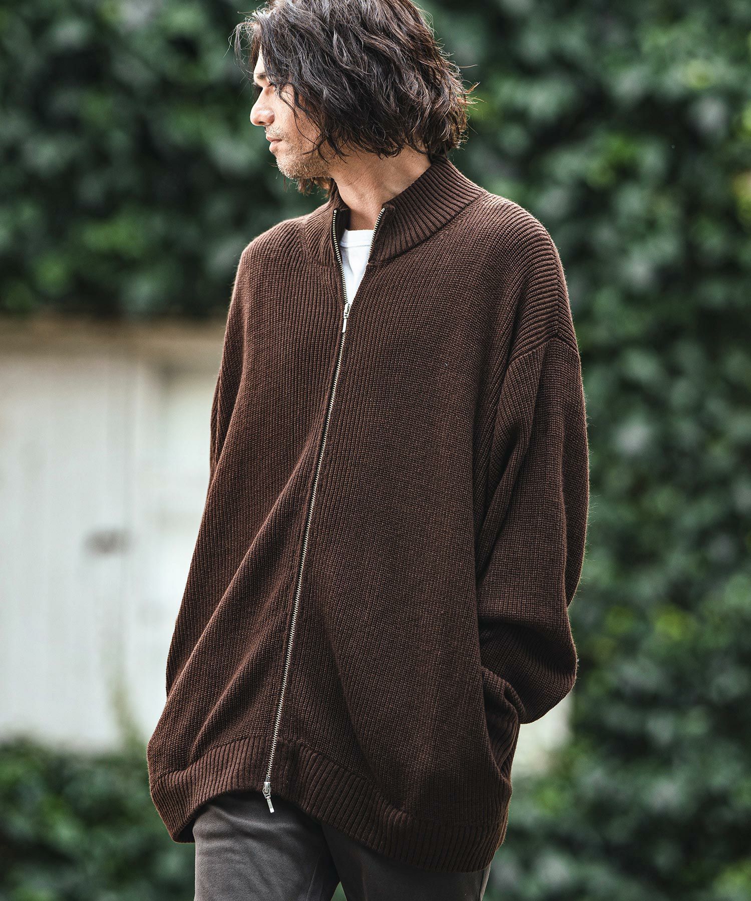 50%OFF【CAMBIO(カンビオ)】Half Cardigan Drivers Knit ドライバーズ