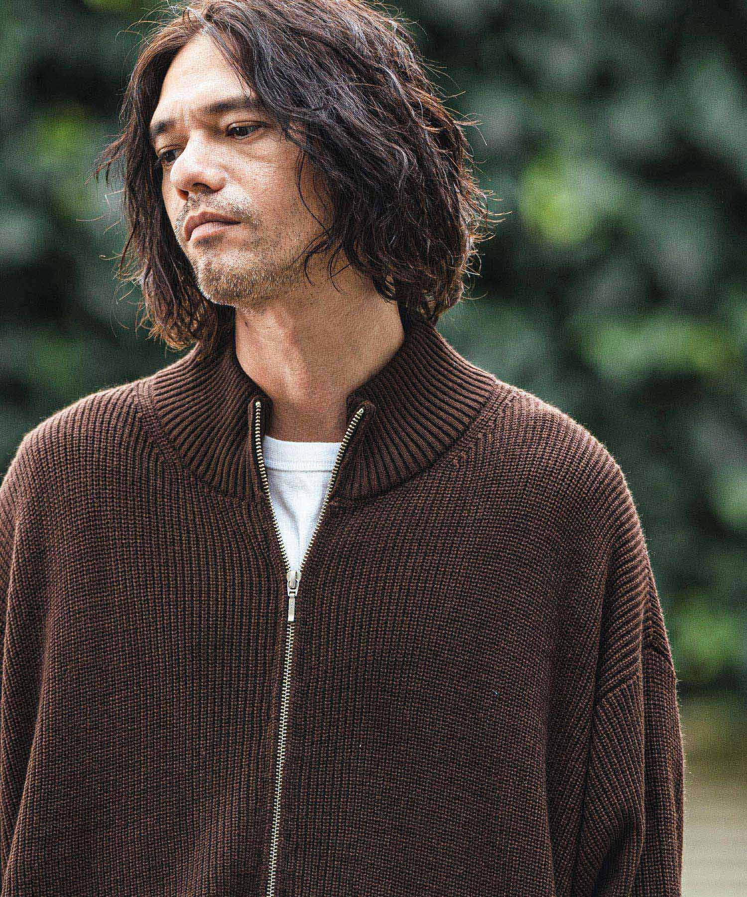 50%OFF【CAMBIO(カンビオ)】Half Cardigan Drivers Knit ドライバーズ