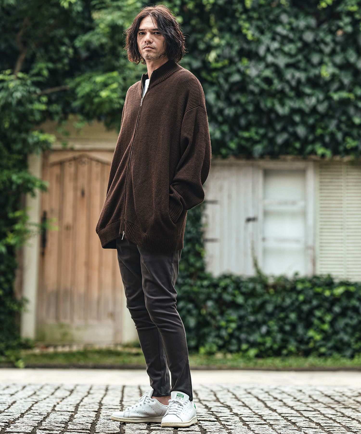 50%OFF【CAMBIO(カンビオ)】Half Cardigan Drivers Knit ドライバーズ