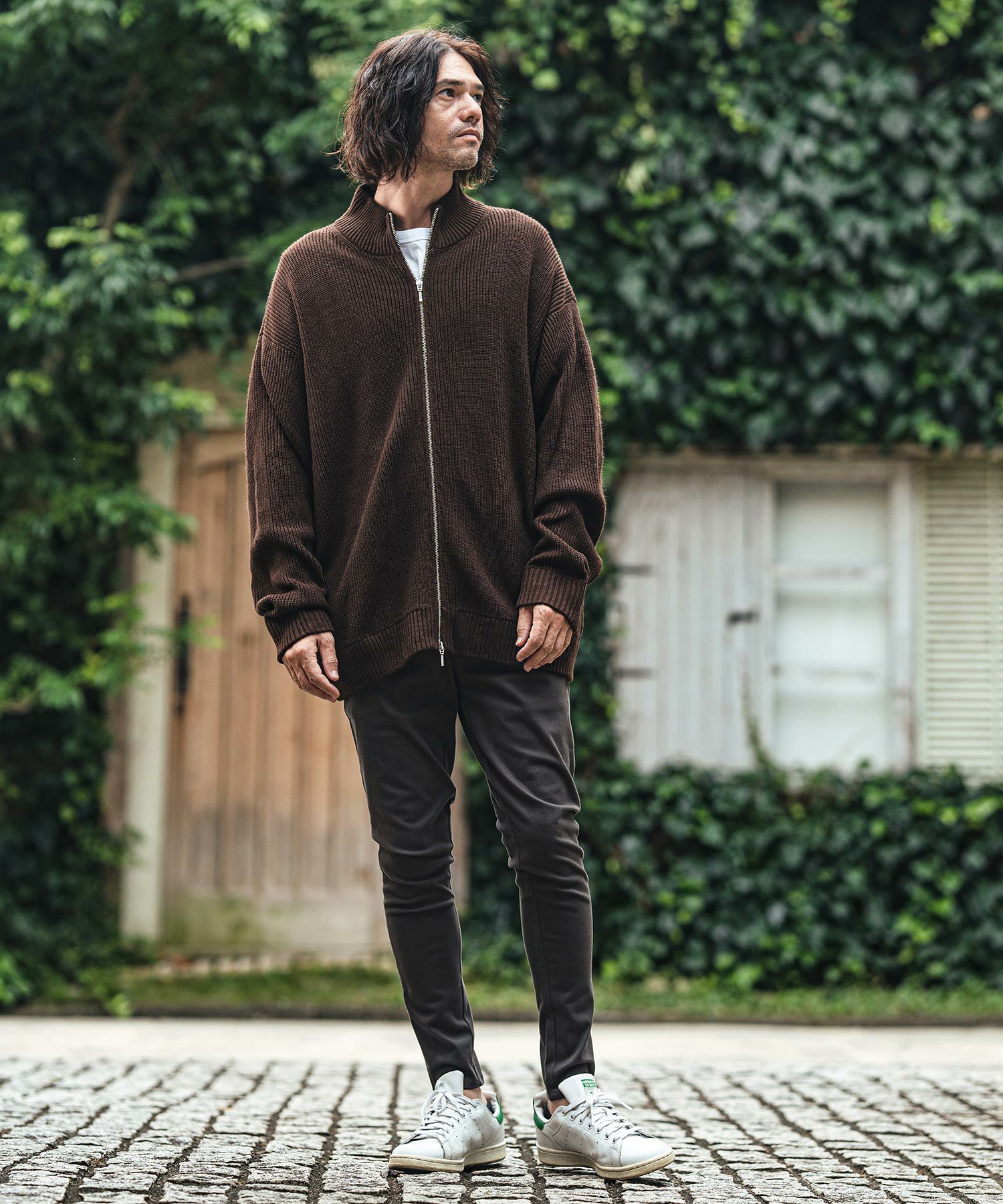 50%OFF【CAMBIO(カンビオ)】Half Cardigan Drivers Knit ドライバーズ