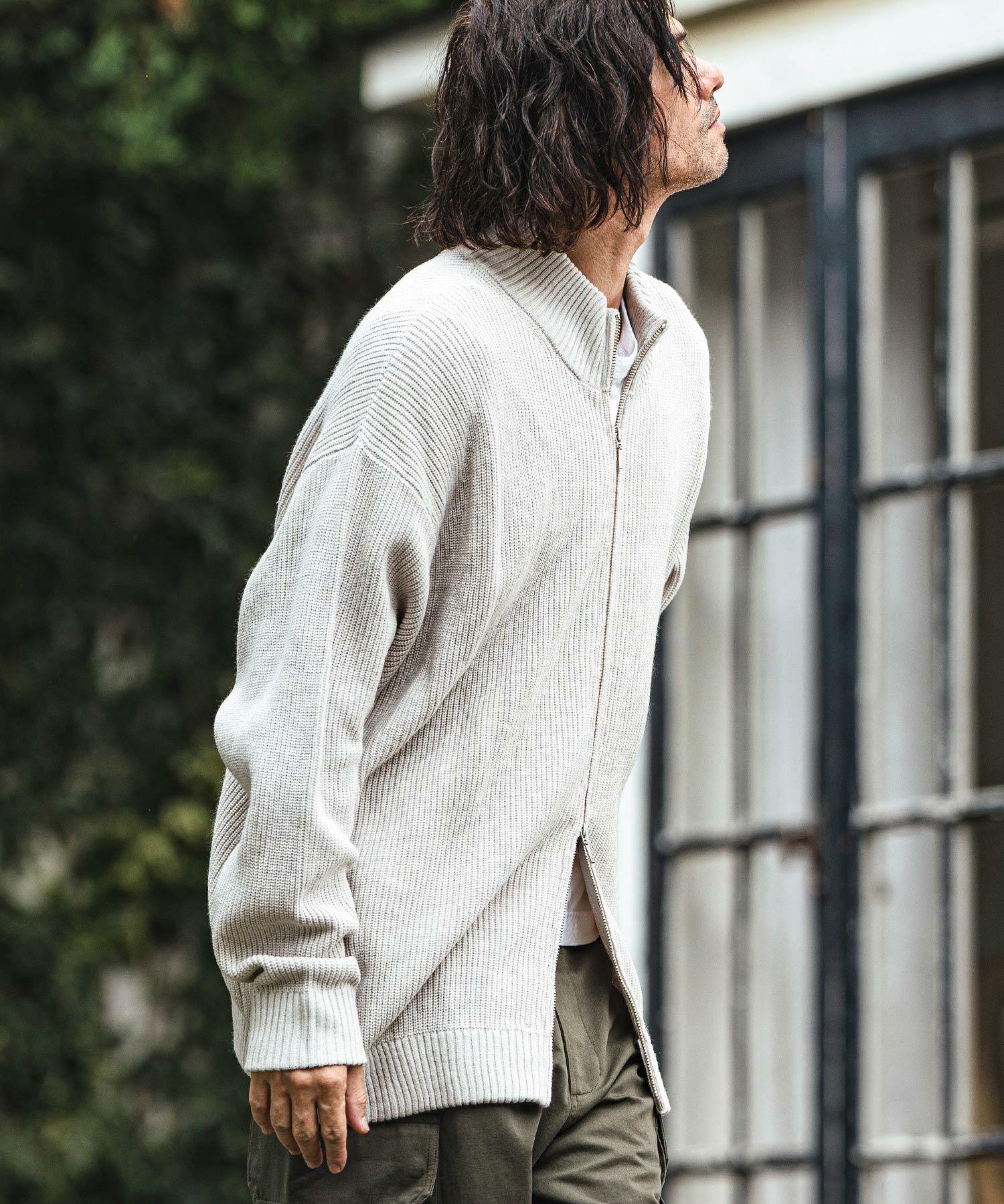 50%OFF【CAMBIO(カンビオ)】Half Cardigan Drivers Knit ドライバーズ