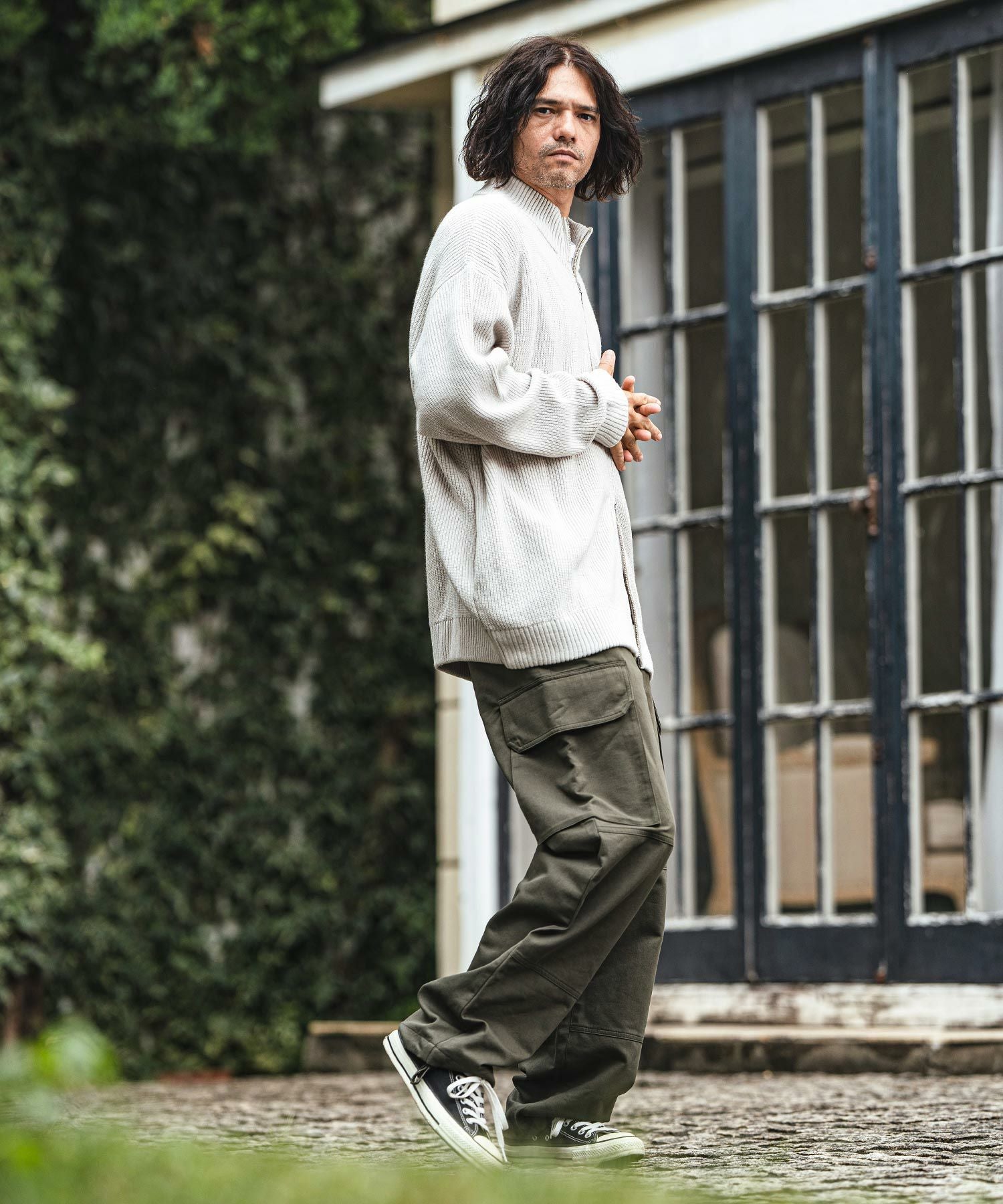 50%OFF【CAMBIO(カンビオ)】Half Cardigan Drivers Knit ドライバーズ